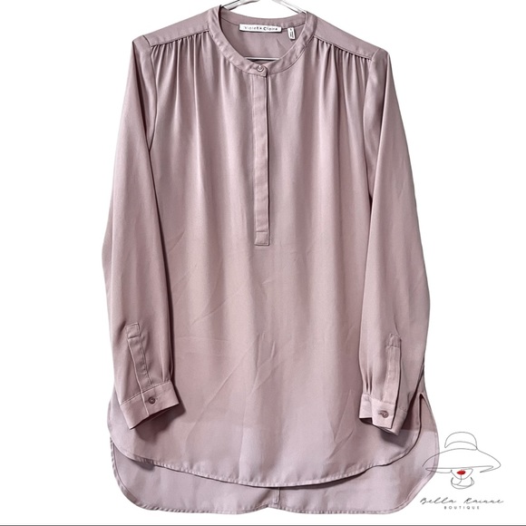 VIOLET + CLAIRE Long Sleeve Tunic Blouse - Picture 1 of 3